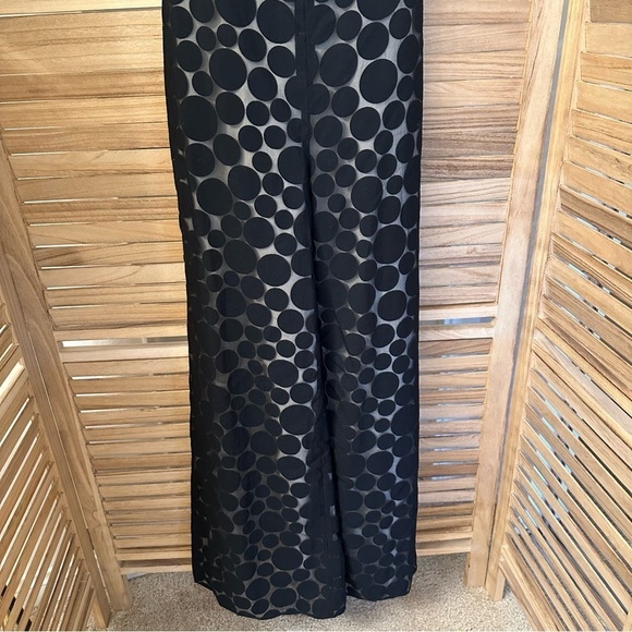 CUSHNIE Halter Neck Polka Dot Jumpsuit in black size 8 - Picture 6 of 11